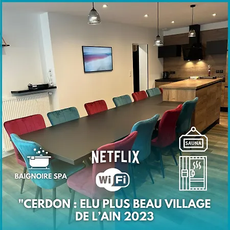 La Marionnade - Maison De Village, Sauna, Balneotherapie, Borne Ve Holiday home Cerdon (Ain)